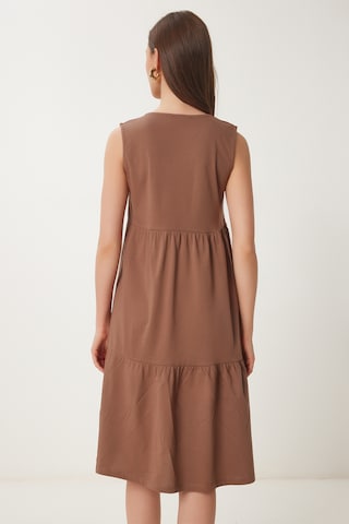 Happiness İstanbul Sommerkjole i brun