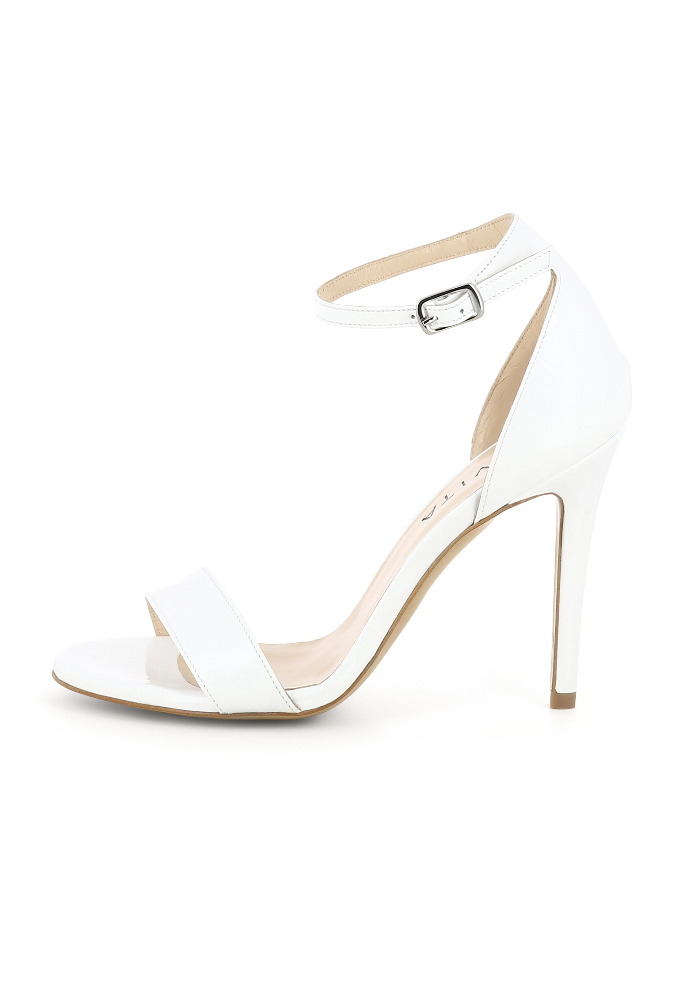 EVITA Sandalen met riem 'EVA' in Wit: voorkant