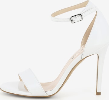 Sandales à lanières 'EVA' EVITA en blanc : devant