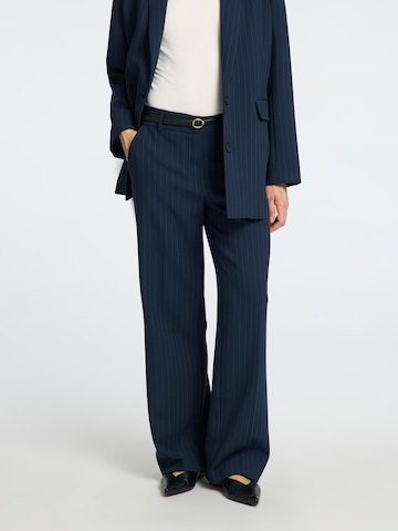 SELECTED FEMME Wide leg Trousers with creases 'SLFRita' in Blue: front