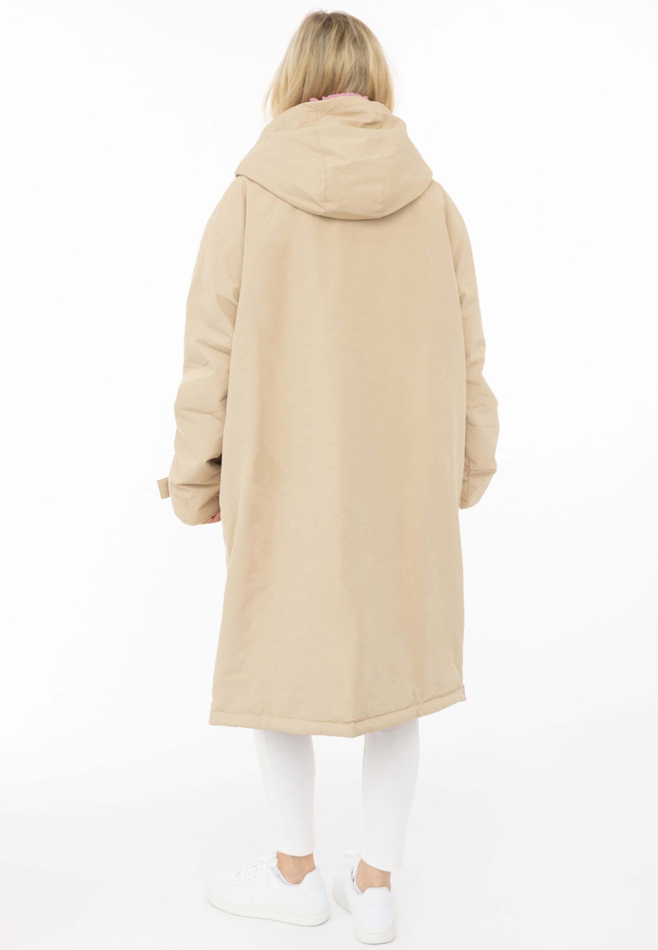 Zwillingsherz Wintermantel in Beige: terug