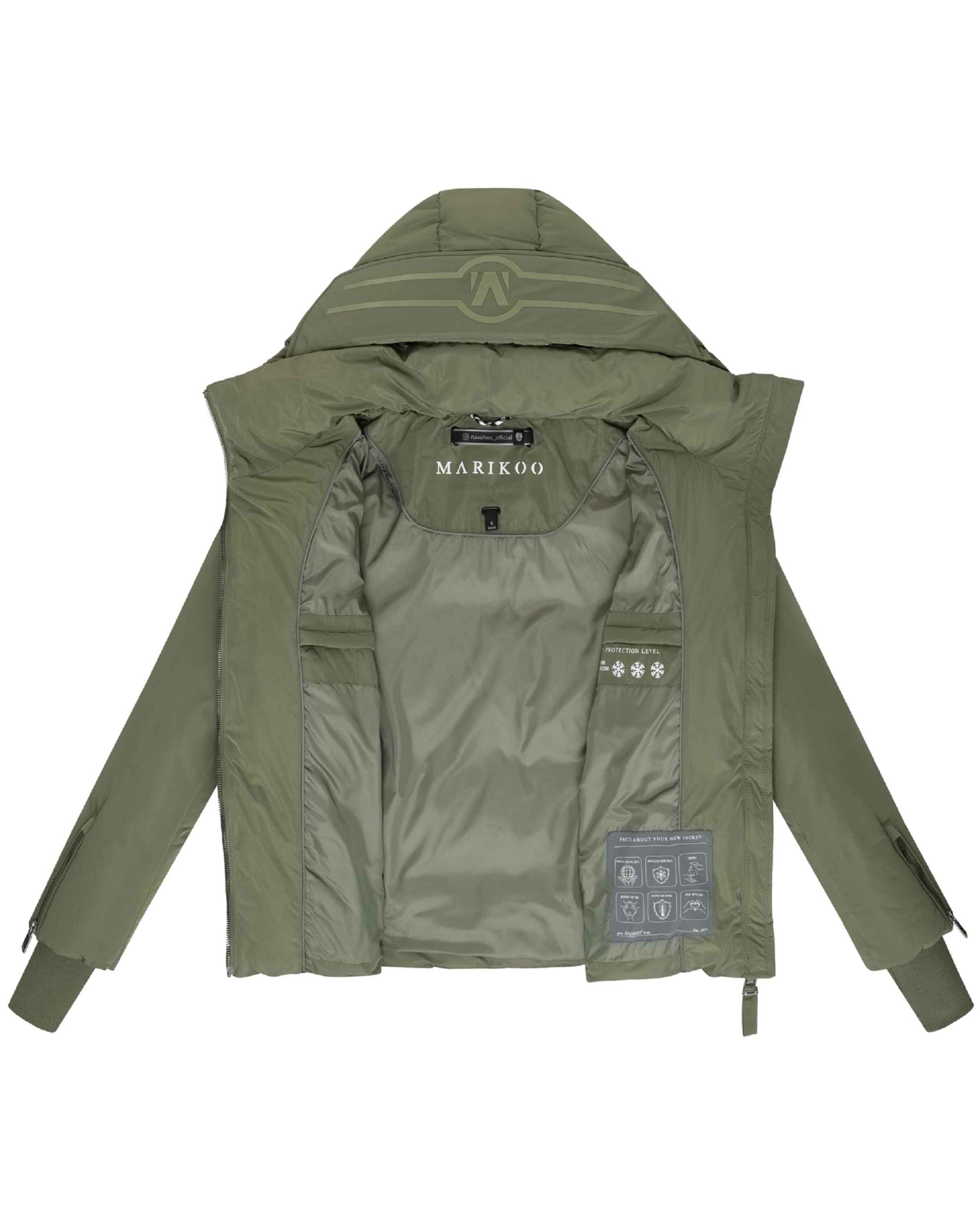MARIKOO Зимно яке 'Aleyna 16' в зелено