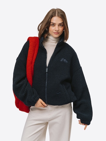Kubota Sweatshirt 'Kubota Women's Oversized Fleece Sweatshirt Between-seasons Jacket' i blå: forside
