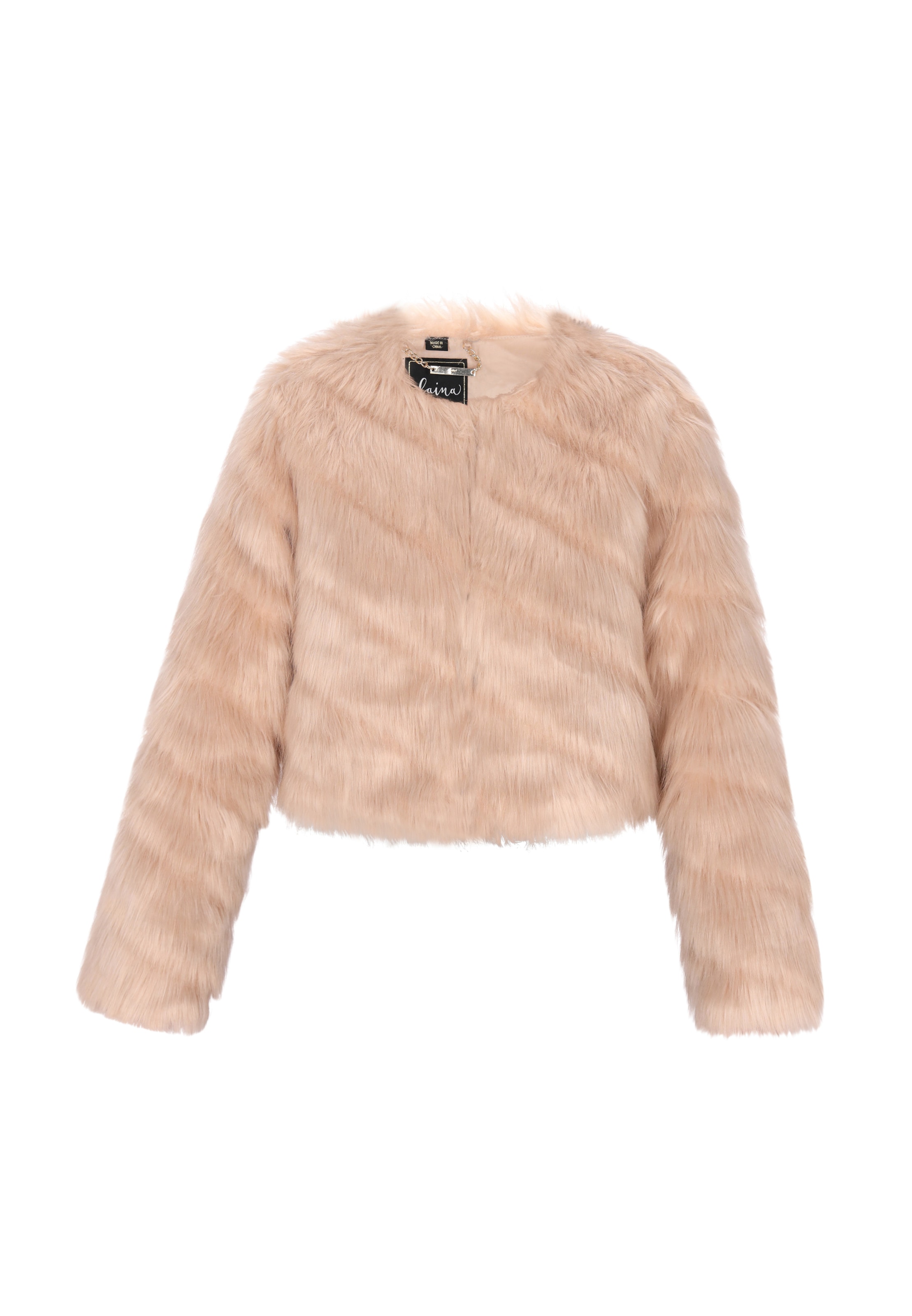 faina Демисезонная куртка в Бежевый: спереди