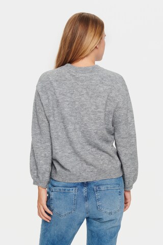 SAINT TROPEZ Sweater 'Barbel' in Grey