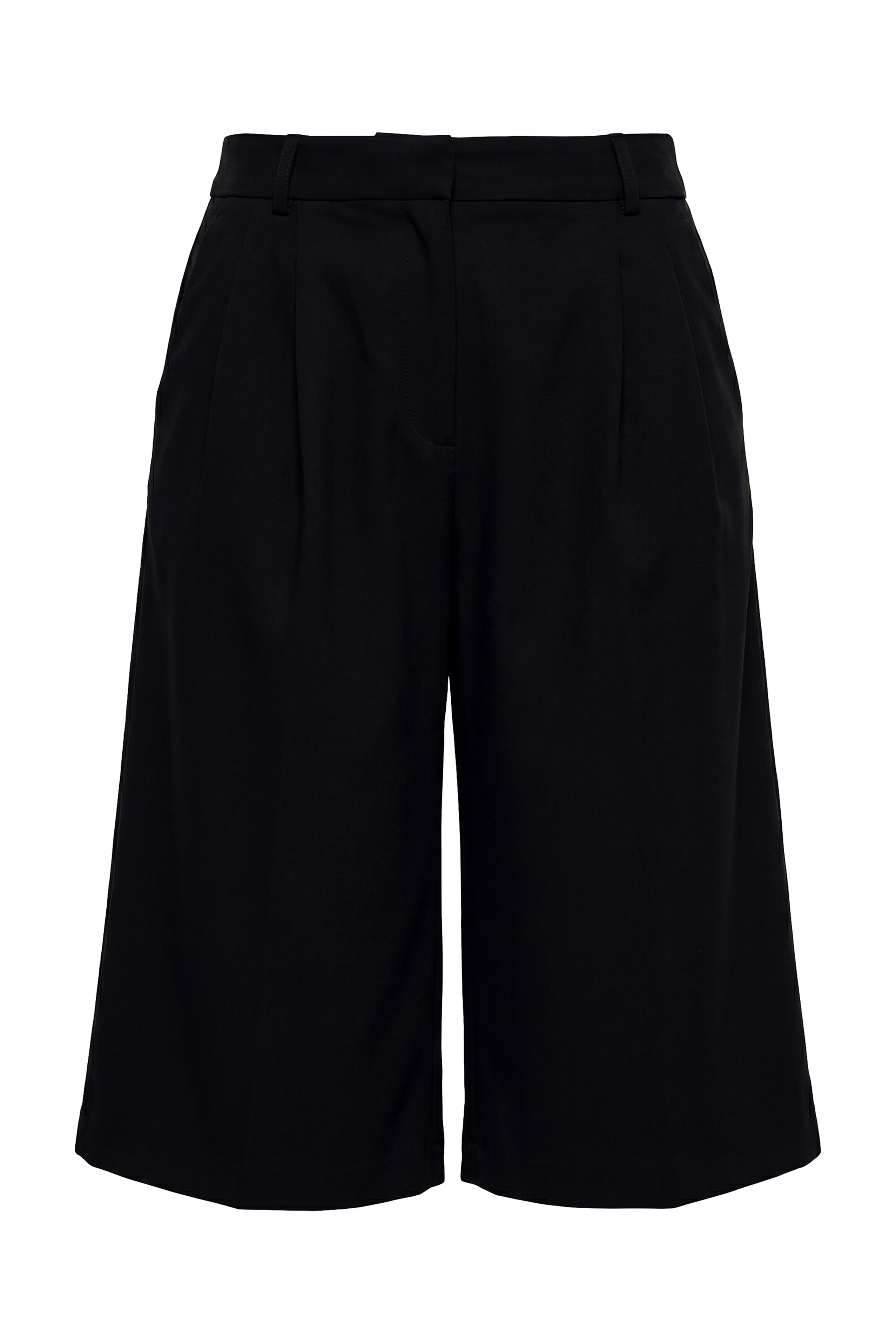 Ulla Popken Loosefit Broek in Zwart: voorkant