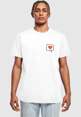 T-Shirt 'Heartbreak' Merchcode en blanc : devant