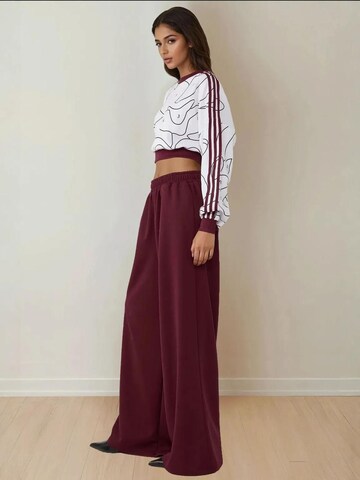 Wide Leg Pantalon Hiccup en rouge