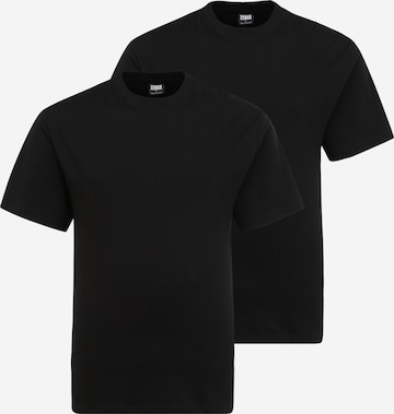 Urban Classics Big & Tall Shirt in Black: front