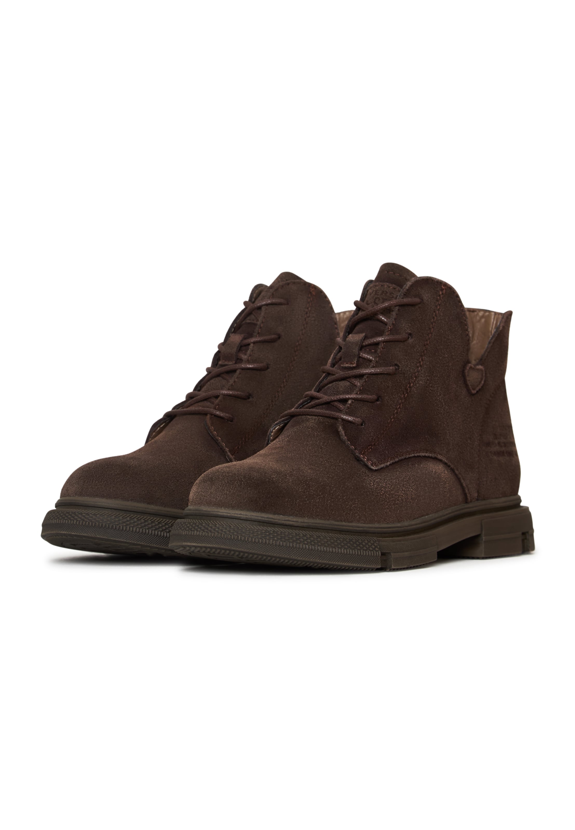 CESARE GASPARI Lace-up bootie in Brown