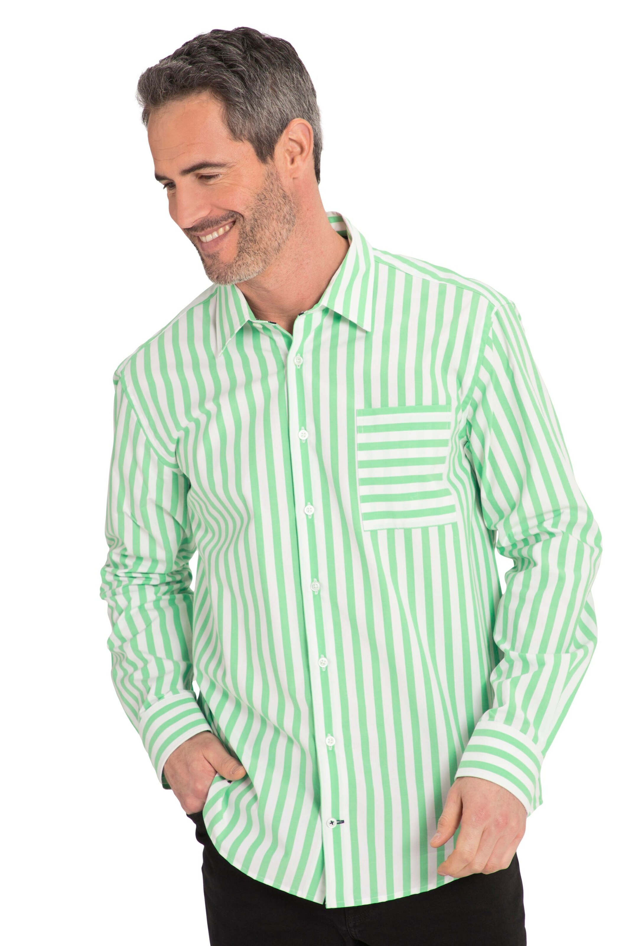 Coupe regular Chemise JP1880 en vert : devant