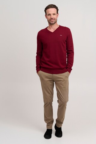 FQ1924 Strickpullover 'FYNJARD' in Rot