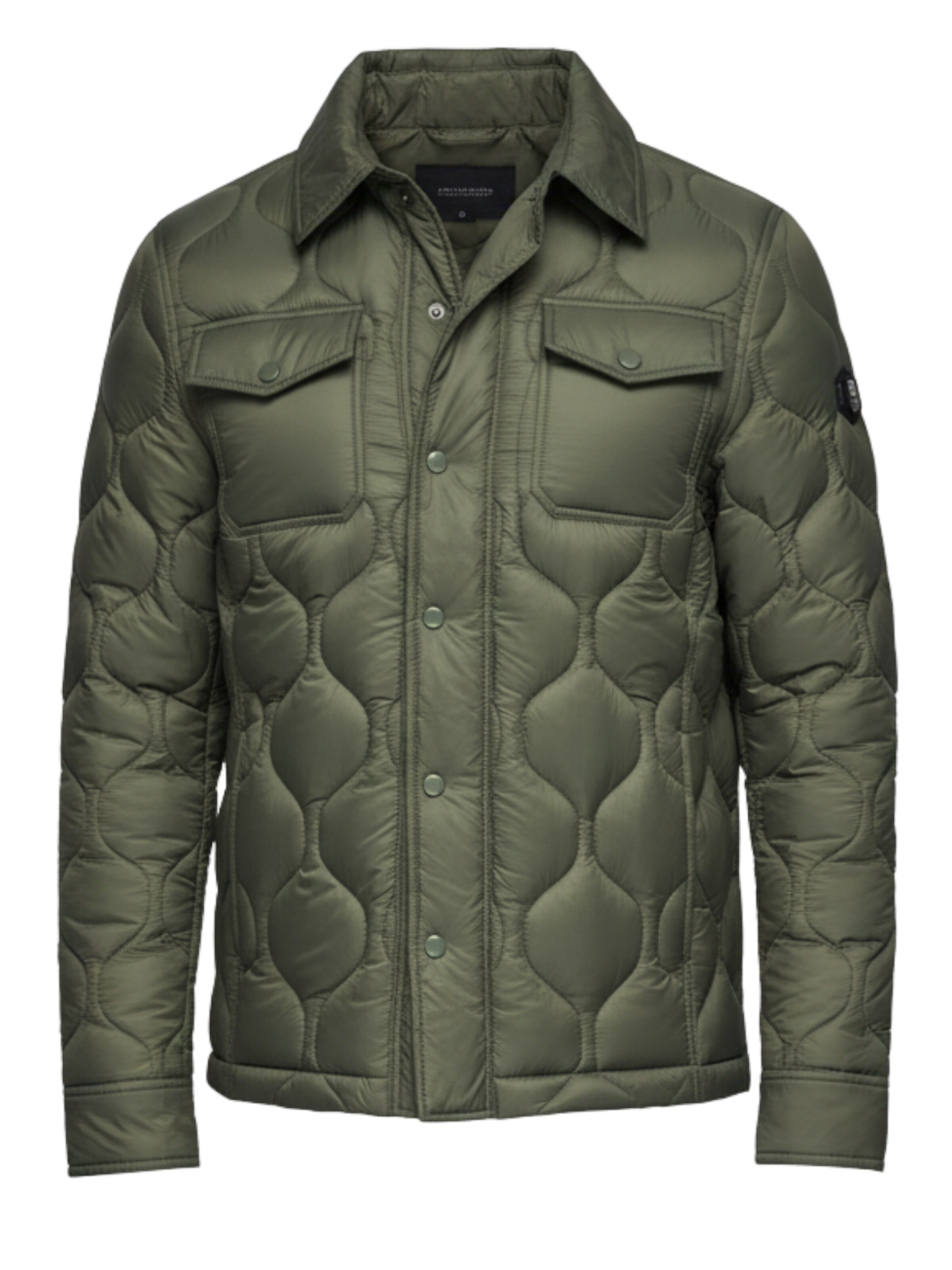 Veste mi-saison Ombre en vert : devant