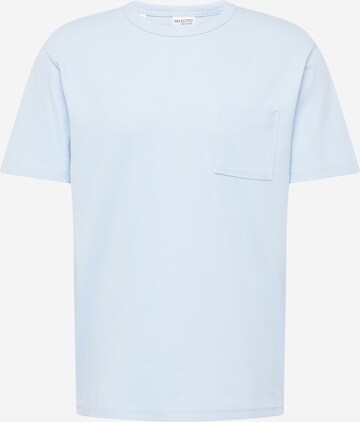 SELECTED HOMME Тениска 'SLHRELAXSEAN' в синьо: отпред