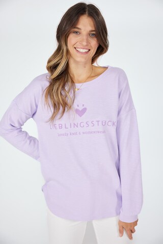 LIEBLINGSSTÜCK Sweatshirt 'Caron' in Purple: front