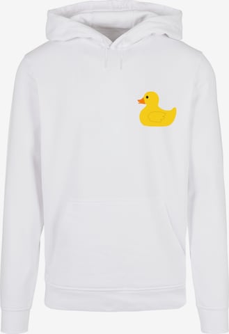 F4NT4STIC Sweatshirt 'Yellow Rubber Ducky' in Weiß: Vorderseite