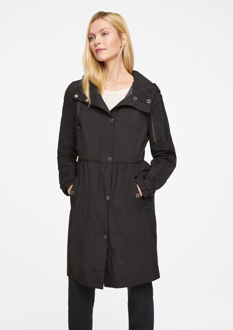 COMMA Between-Seasons Parka in Black: front