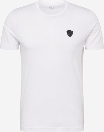 T-Shirt EA7 Emporio Armani en blanc : devant