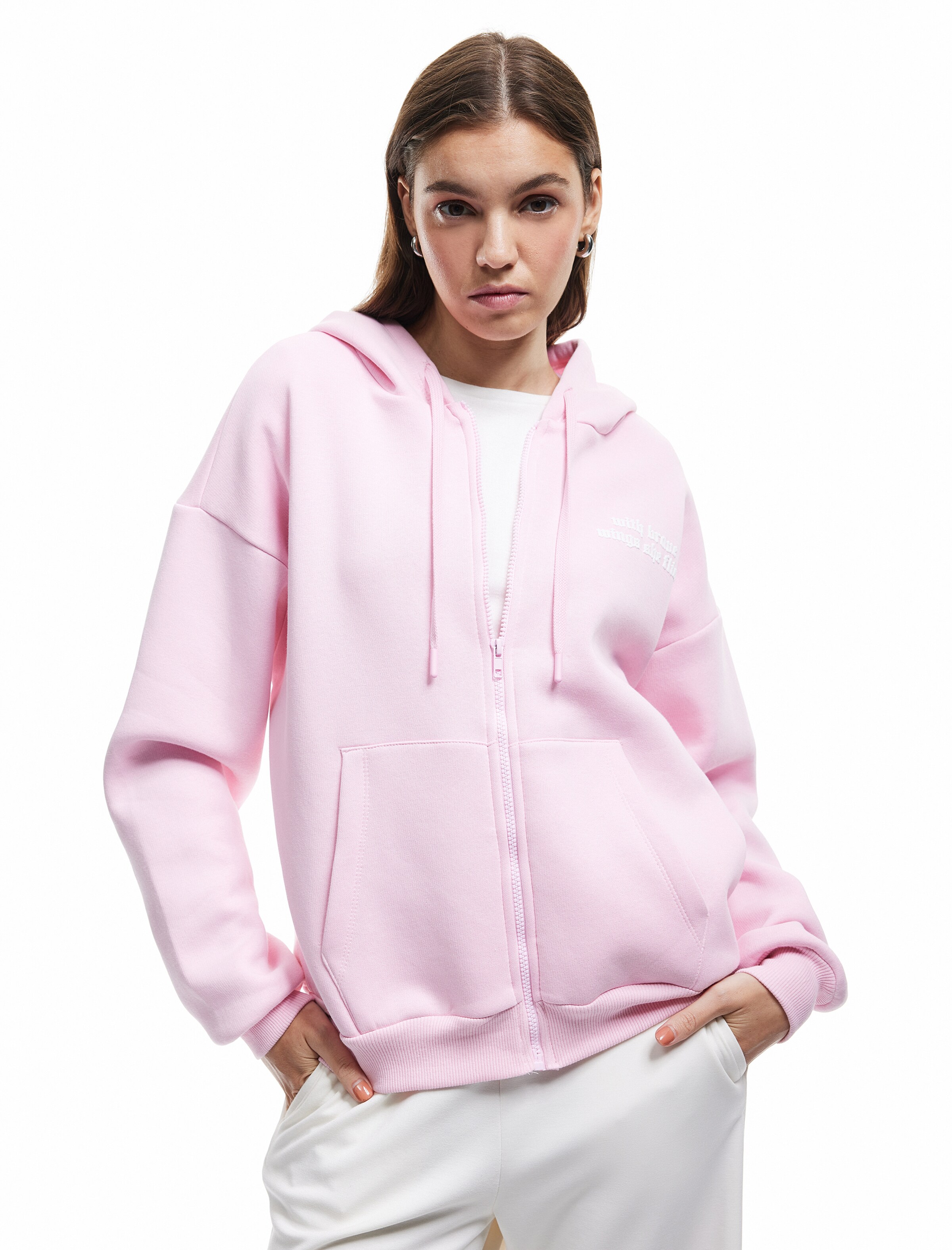 Koton Sweatjacke in Pink: Vorderseite