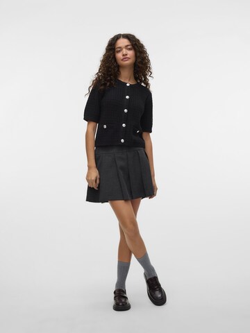 VERO MODA Gebreid vest 'VMHarper' in Zwart