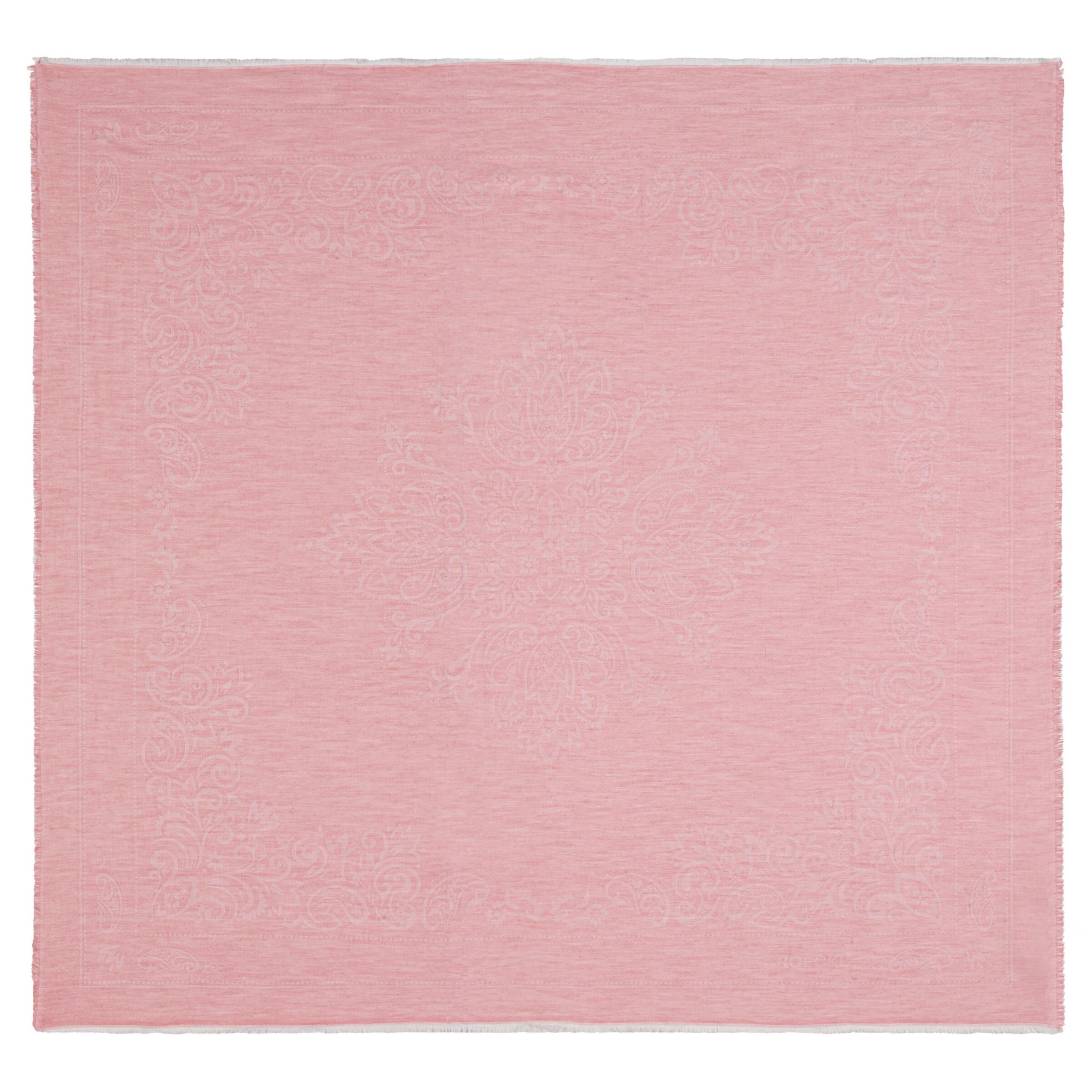 Foulard 'FLORAL ORNAMENT' di Roeckl in rosa: frontale