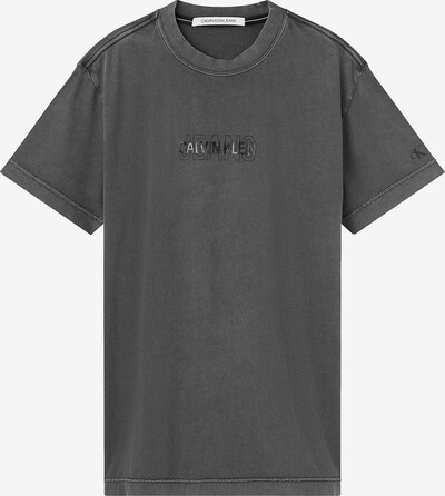 Calvin Klein Jeans Camiseta en gris oscuro / negro, Vista del producto