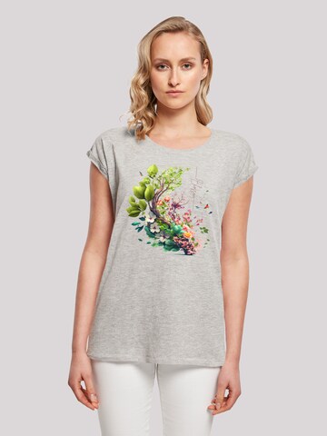 T-shirt F4NT4STIC en gris : devant