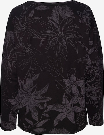 LASCANA Sweatshirt in Black