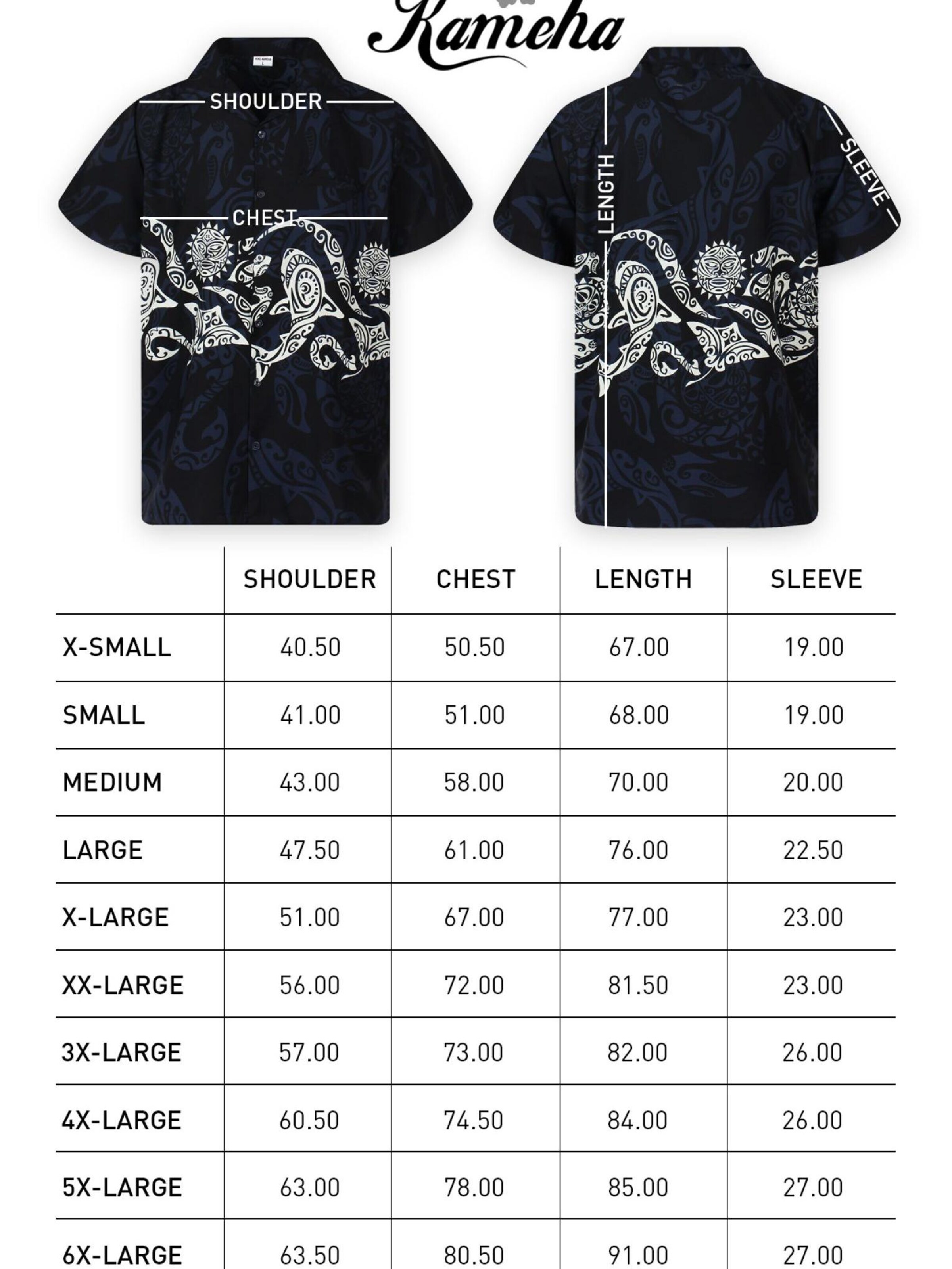 King Kameha - Camiseta 'Maori Chest' en negro