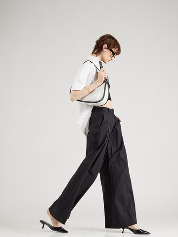 VERO MODA Wide leg Pleat-Front Pants 'Karmren' in Black