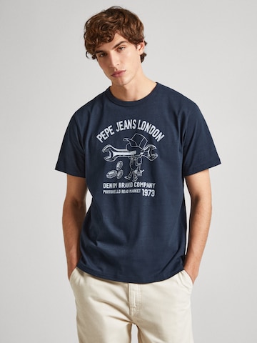 Pepe Jeans T-shirt  'Cedric' in Blau: predná strana