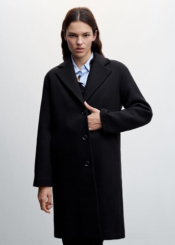 Manteau mi-saison MANGO en noir : devant