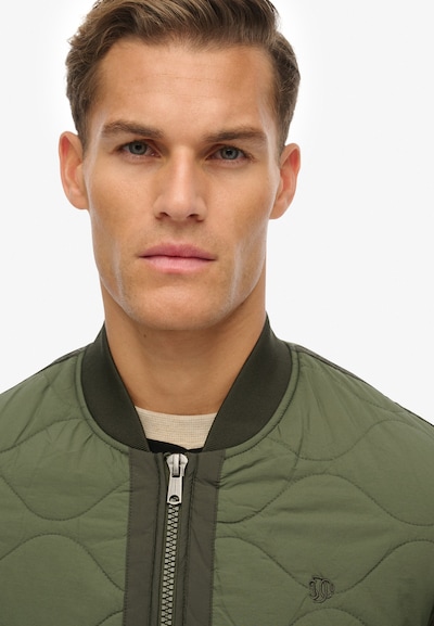 Superdry Tussenjas in de kleur Groen, Productweergave