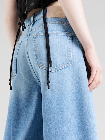 MOTHER Wide leg Jeans 'THE DINNER BELL' in Blauw