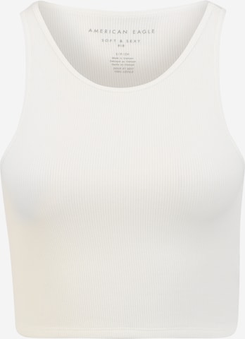 American Eagle Top in White: front