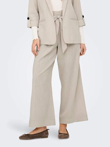 Wide Leg Pantalon à pince 'ONLMarsa' ONLY en beige : devant