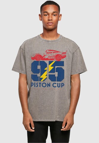 ABSOLUTE CULT Shirt 'Cars - Piston Cup 95' in Grijs: voorkant