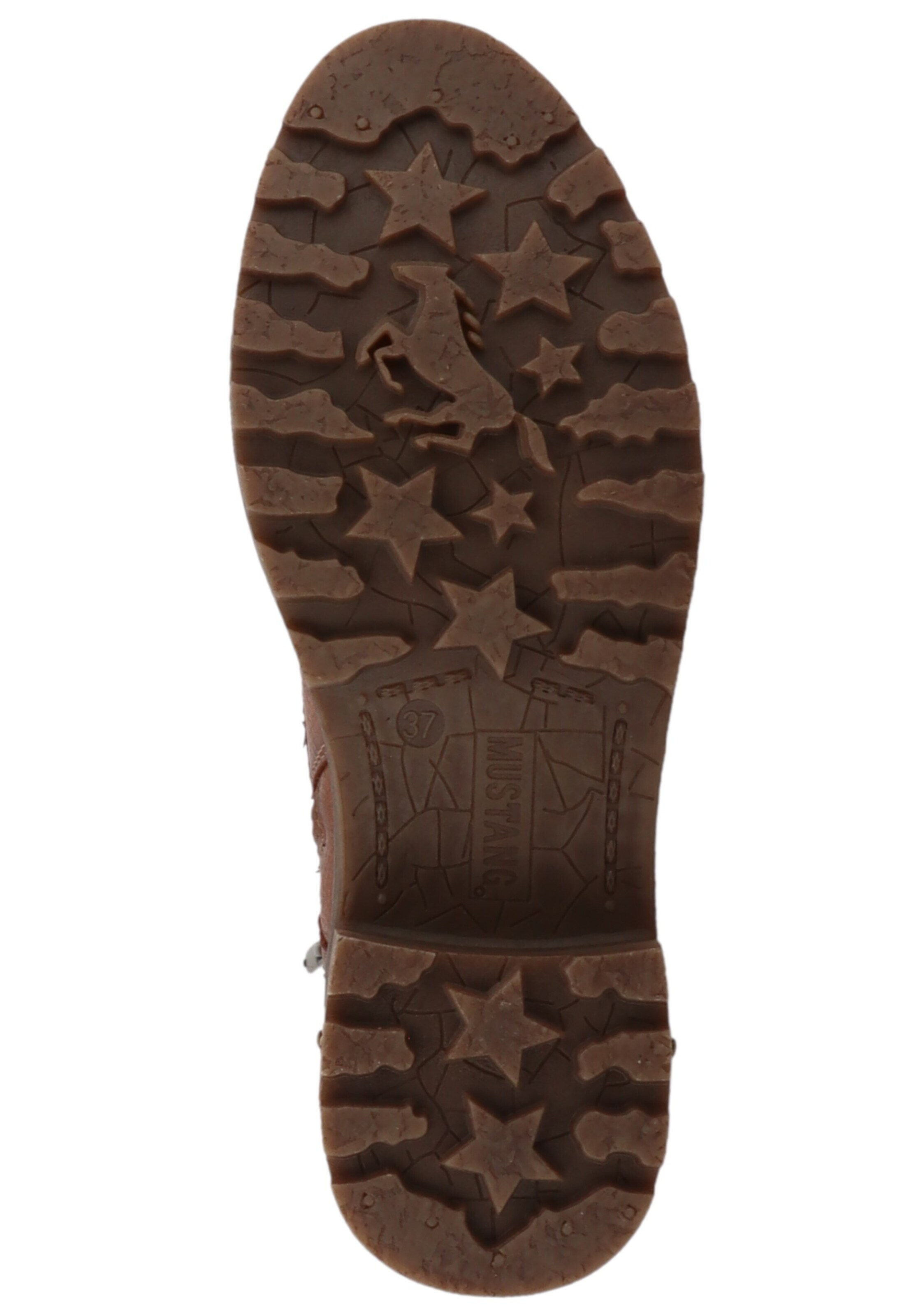 MUSTANG - Bota com atacadores em castanho