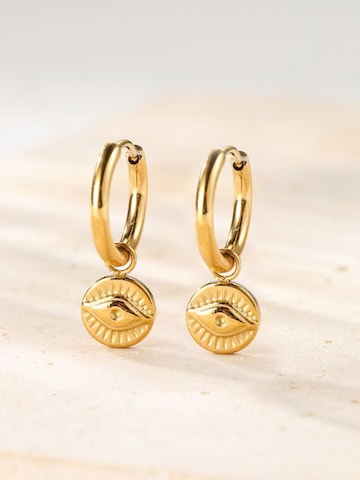Orecchini 'Lucky Gaze' di Hey Happiness in oro