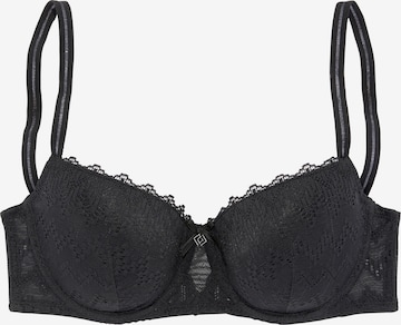 VIVANCE Balconette Bra in Black: front