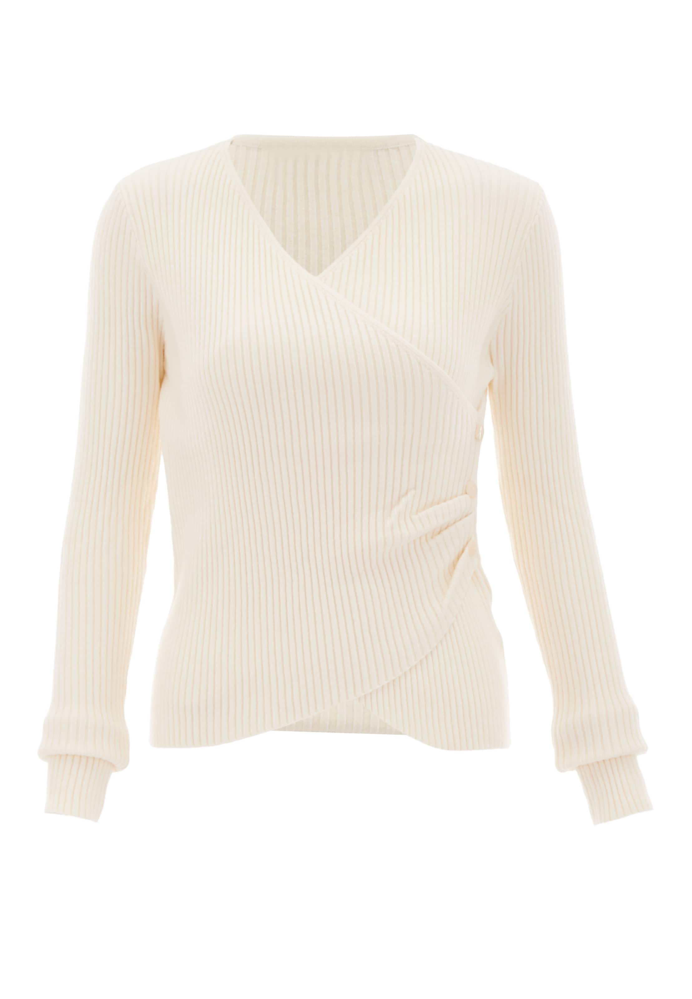 NAEMI Trui in Wit: voorkant