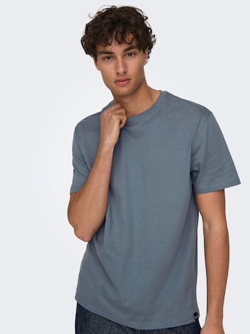 Only & Sons T-shirt 'MAX' i blå