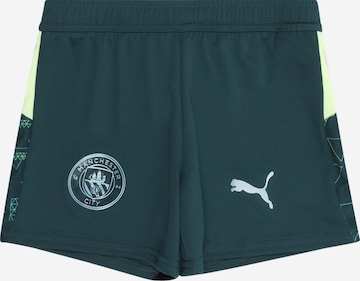 PUMA Regular Urheiluhousut 'Manchester City 25/26' värissä vihreä: etupuoli