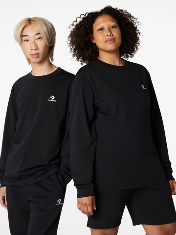CONVERSE Μπλουζάκι σε μαύρο: μπροστά