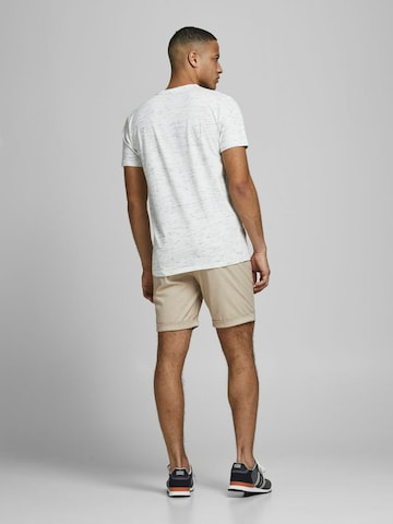 smėlio JACK & JONES Prigludęs „Chino“ stiliaus kelnės 'Connor'