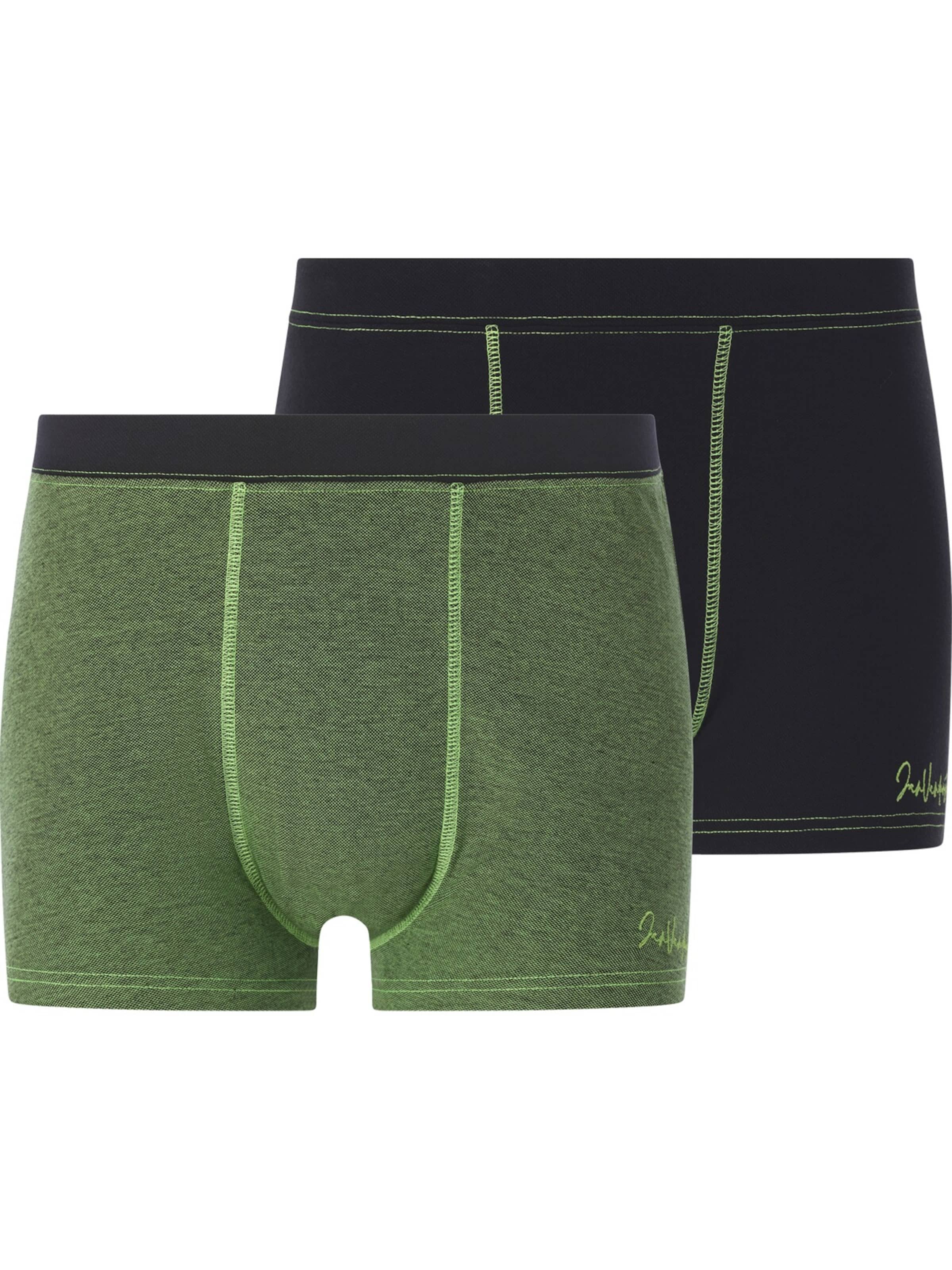 Jan Vanderstorm Boxershorts 'Runestad' in Grün: Vorderseite