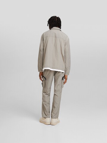 Bershka Loose fit Cargo Pants in Grey