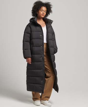 Superdry Winter Coat in Black: front