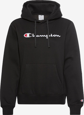 Bluză de molton de la Champion Authentic Athletic Apparel pe negru: față