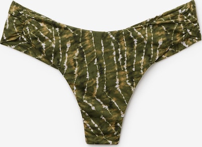 CALZEDONIA Bikinihose 'Natural Tie-Dye' in grün / oliv / weiß, Produktansicht
